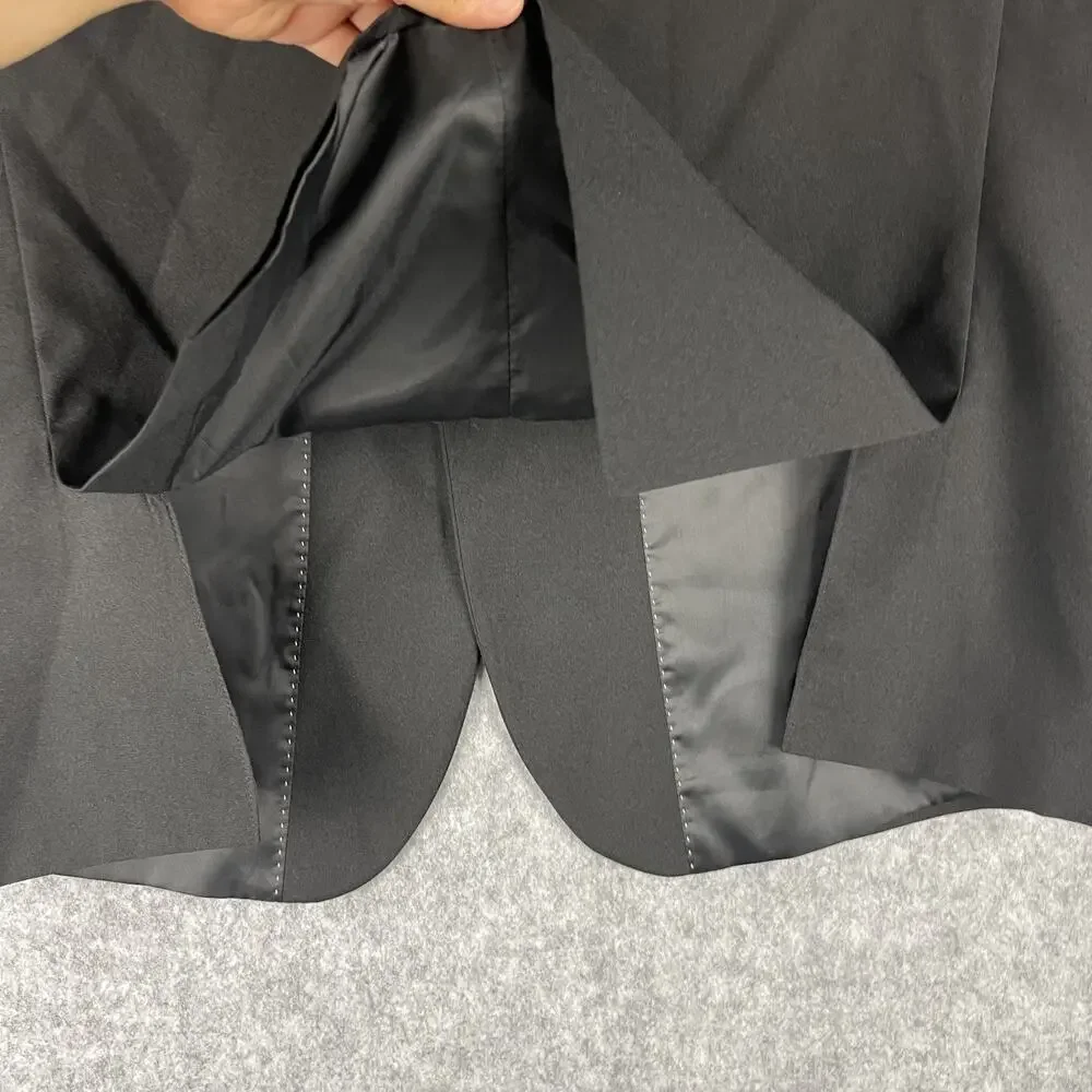 Alain Dupetit‎ Suittech Blazer Sport Coat Jacket Men 44S Black 2 Button NEW